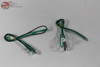 Cloth Green Black Wire Pigtail Single Contact Socket Model A Hot Rat Rod Truck