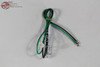 Cloth Green Black Wire Pigtail Single Contact Socket Model A Hot Rat Rod Truck