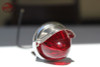Custom Chrome Mini Red Lens Bullet Marker Accent Light W Visor Hot Rat Rod New