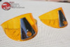 Custom Car Truck Hot Rod Amber Plastic Headlight Lamp Bulb Cover Visor Exterior