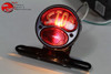 Custom Deluxe Duolamp Motorcycle Rear Fender Bracket Stop Tail Light Lamp Black