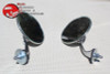 Custom Fender Mounted Single Bolt Lucas Style Outside Rearview Mirrors Mini Mg