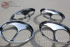 Custom Headlight 5 3/4" Cat Eyes Dual Lamp Bulb Trim Covers Set Of 4 Impala Etc
