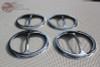 Custom Headlight 5 3/4" Cat Eyes Dual Lamp Bulb Trim Covers Set Of 4 Impala Etc