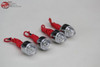 Custom Truck Hot Rat Street Rod White Led License Plate Fastener Tag Bolts Set 4
