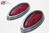 Ford Hot Rat Street Rod Custom Car Truck Tear Drop Tail Light Lamp Lenses Bezels
