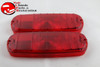 Gmc Fleetside Pickup Truck Rear Plain Red Tail Light Lamp Lenses Right Left Hand