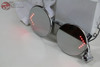 Hot Rat Rod Custom Truck 4" Exterior Peep Mirrors Led Turn Signal Curved Arms