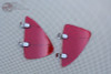Hot Rat Street Rod Cruiser Red Plastic Outside Vent Window Air Wind Deflectors