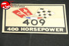 Impala 409/400Hp Cross Flag Air Cleaner Decal