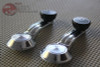 Manual Window Crank Door Requlator Handles Pair Black Knobs Chevy Gm Car Truck