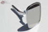 Pair Chevy Rectangle Ribbed Base Outside Rearview Door Mounted Mirrors Set New