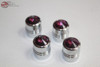 Purple Diamond Tire Air Valve Stem Cap Cover Set Hot Rat Street Rod Custom Truck