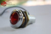 Red Dash Utility Accent Light Chrome Bezel Hot Rat Rod Custom Car Pickup Truck