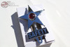 Red Light Safety Star License Plate Topper Ornament Custom Truck Hot Rat Rod New