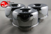Smooth Chrome Hot Rat Rod Style Air Cleaners 2 Barrel 2 5/8" Custom Chevy Ford