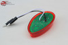 Tear Drop Style Red Led Clearance Marker Light Bezel Hot Rat Rod Custom Truck