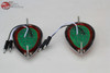 Tear Drop Style Red Led Clearance Marker Lights Bezels Hot Rat Rod Custom Truck