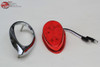 Tear Drop Style Red Led Clearance Marker Lights Bezels Hot Rat Rod Custom Truck