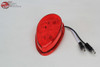 Tear Drop Style Red Led Clearance Marker Lights Bezels Hot Rat Rod Custom Truck