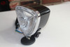 Triangle Headlamp Light Black Round Back Custom Motorcycle Chopper Bobber Harley