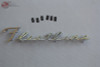 41-48 Chevy Passenger Car Fleetline Script Rear Trunk Deck Lid Emblem New