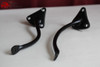 55-59 Chevy Gmc Pickup Truck Exterior Outside Rearview Mirror Head Arms Pair New