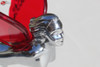 Chrome Red Light Up Winged Flying Godess Angel Novelty Custom Hood Ornament New