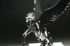 Flying Stallion 40'S 50'S Hood Ornament Custom Hot Rod Truck Black Wings