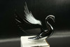 Flying Swan 40'S 50'S Hood Ornament Custom Hot Rod Truck Black Wings