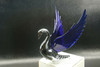 Flying Swan 40'S 50'S Hood Ornament Custom Hot Rod Truck Blue Wings