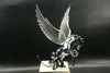 Flying Stallion 40'S 50'S Hood Ornament Custom Hot Rod Truck Clear Wings