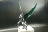 Flying Stallion 40'S 50'S Hood Ornament Custom Hot Rod Truck Green Wings