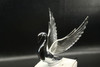 Flying Swan 40'S 50'S Hood Ornament Custom Hot Rod Truck Clear Wings Purple Led