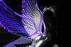 Flying Swan 40'S 50'S Hood Ornament Custom Hot Rod Truck Clear Wings Purple Led