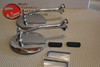 Vintage Car Truck Custom 4" Peep Mirrors Straight Arm Convex And Concave Set