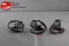 3 Custom Mini Clear Red Stainless Turn Stop Tail Lamp Lights Truck Hot Rat Rod