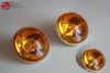 Amber Len Fog Lamp Light 3 Replacement Bulbs Vintage Style 12 Volt Hot Rod Truck