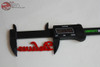 1940 Ford  Ford Deluxe Script Side Hood Emblems Chrome Badge Red Accent