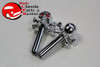 Chrome Skull Cross Biones Door Lock Knobs Custom Car Truck Hot Rat Street Rod 4 Pcs