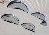 5" Custom Headlight Headlamp Visors Chrome 4 Half Moons and 4 Visors