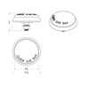 1956 Chevy Passenger Car Rear Incandescent Clear Reverse Backup Lense