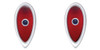 Ford Hot Rat Rod Custom Truck Tear Drop Tail Light Blue Dot Lenses Flush Bezels