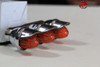 Mini Outside Tri Marker Light Set Visor Bolt On Custom Truck Amber Set of 2