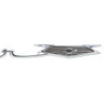 1965 1966 65 66 Chevy Chrome Belair Rear Quarter Panel Script Emblem Badge Trim