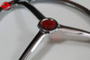 Custom Chopper Bobber Harley Lucas Tri Bar Red Dot Headlight Bulb Trim Cover 5"