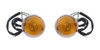 1955-57 Chevrolet Pick Up Truck Suburban Amber Park Light LH RH Assemblies Pair