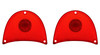 1957 Chevrolet Chevy Bel Air 150 210 Convertible Tail Light Lenses Pair