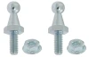 58-62 Chevy Corvette Manual Trans Brake Clutch Accelerator Pedal Pads With Studs