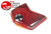 1940 Ford Passenger Car Rear Red Glass Blue Dot Tail Lamp Light Lenses Pair